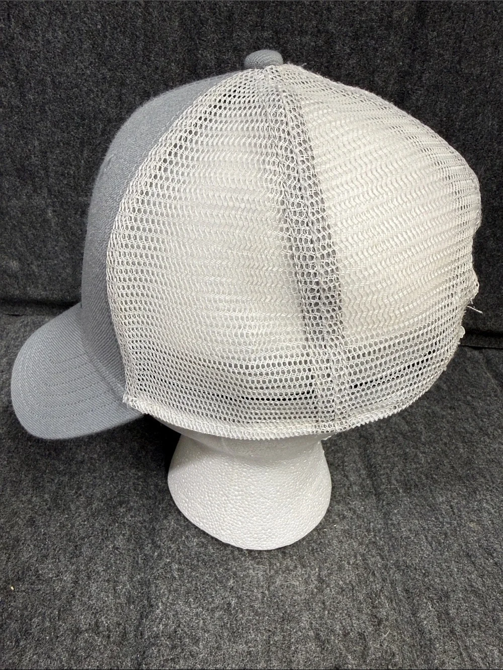 The North Face Light Grey Patch Logo Trucker Cap
